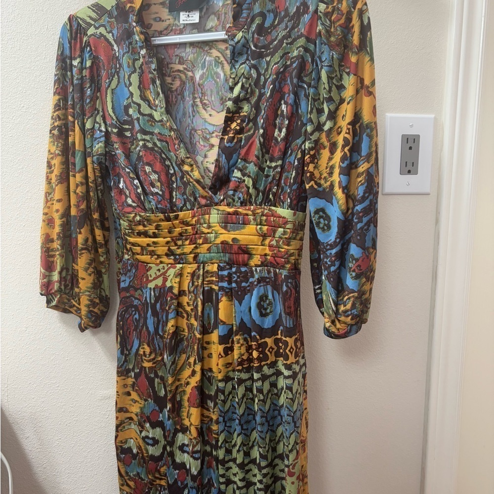 Freshine Multicolor Long Sleeve Dress